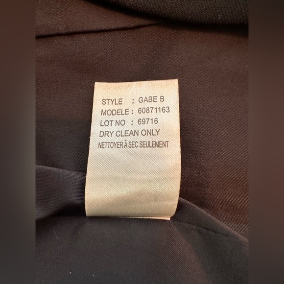 386. Ladies Theory Vintage Black Wool Blend Gabe B Suit Jacket - Picture 8 of 8